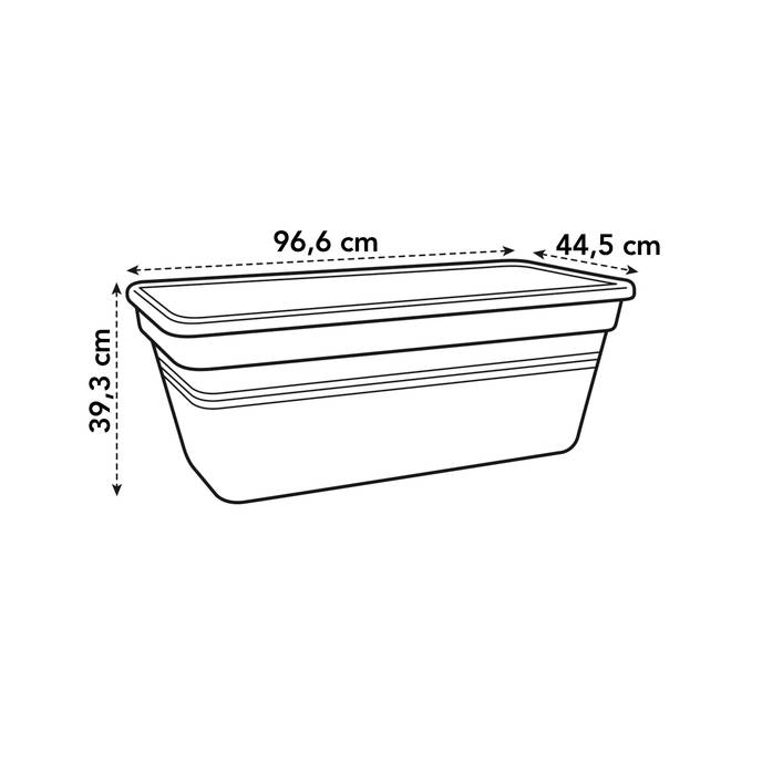 green basics jardin xxl 100cm terre cuite doux